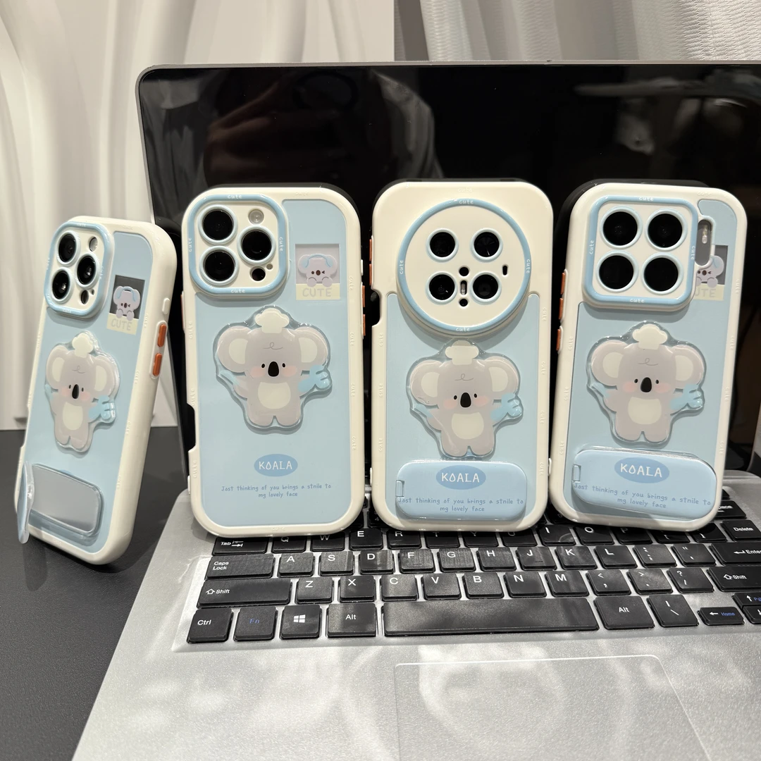 叉子考拉支架适用苹果/华为/荣耀/OPPO/VIVO/小米手机壳防摔