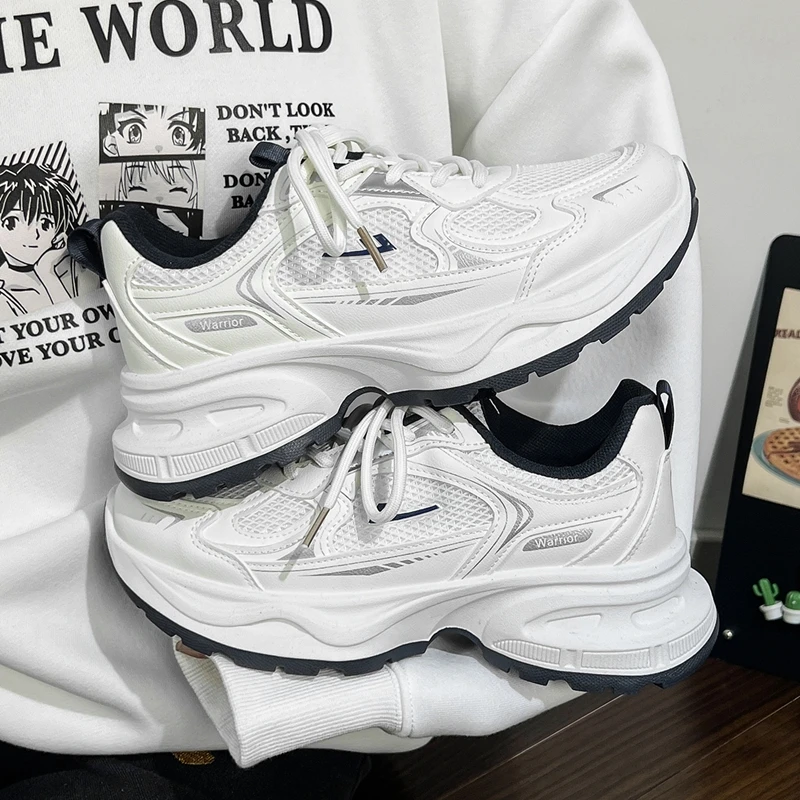 回力老爹鞋女款厚底2025超火新款薄款透气软底运动鞋百搭小白鞋子