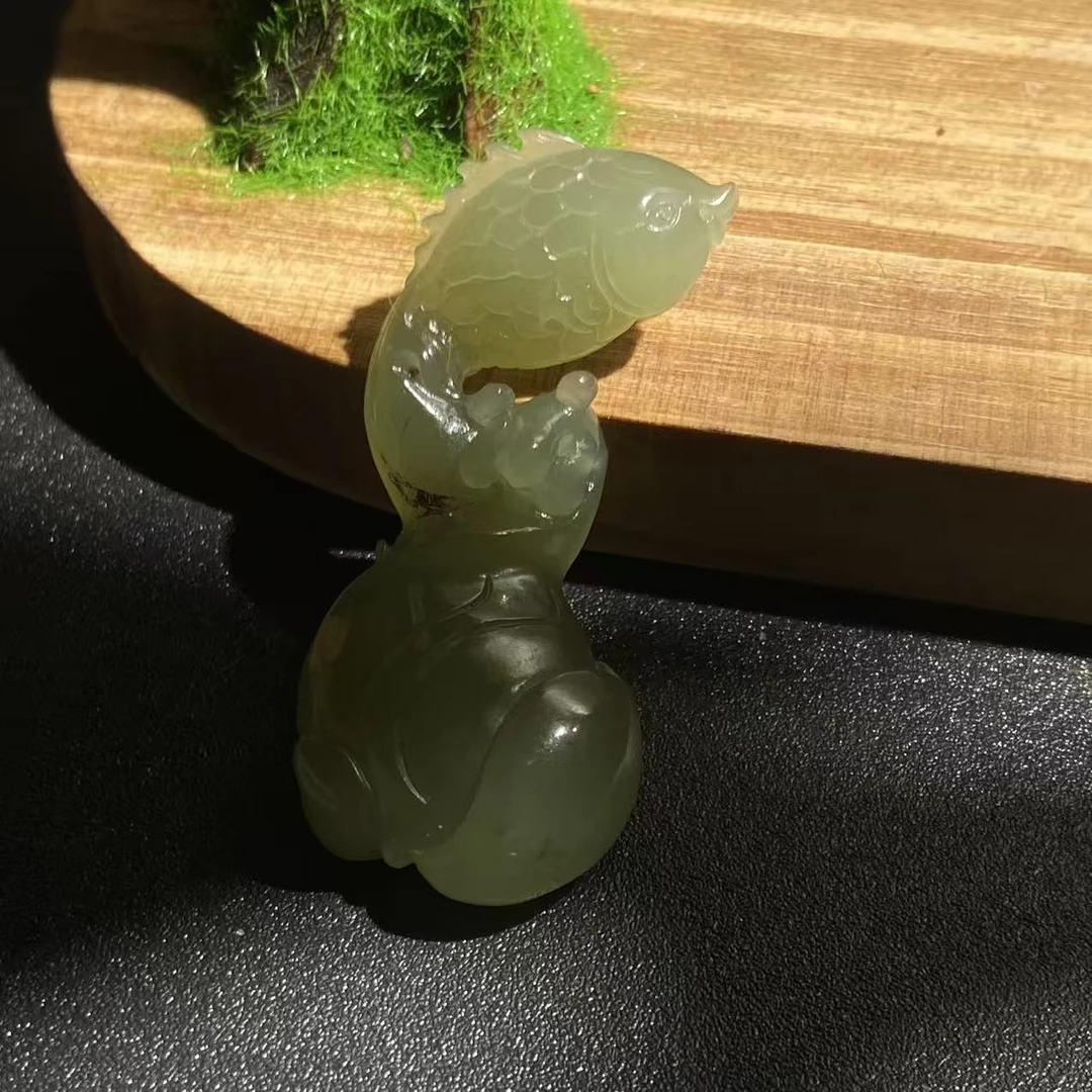 和田玉碧玉挂件D030