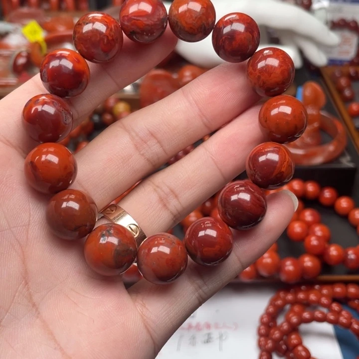 南红玛瑙未镶嵌手链