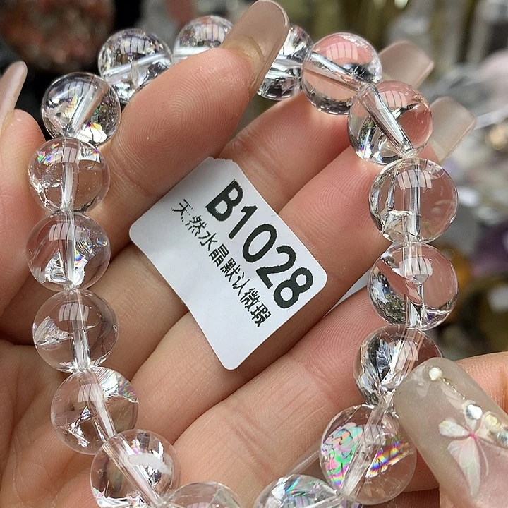 水晶手链12mm+未镶嵌水晶