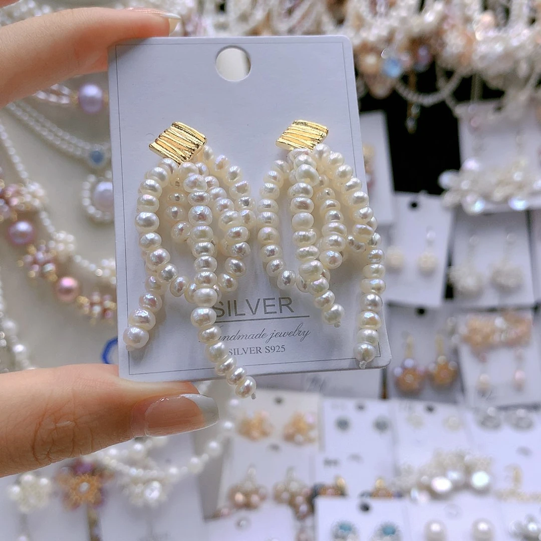 颈饰银S925镶嵌淡水珍珠