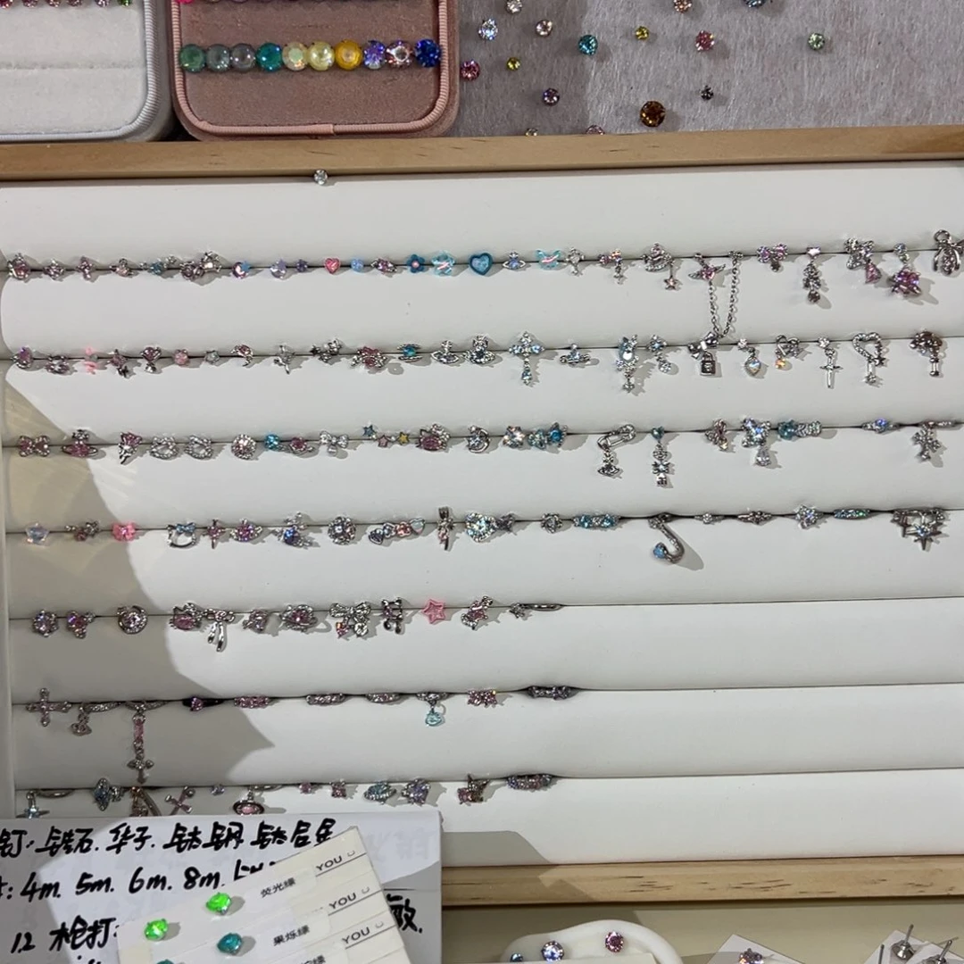 铁合金琉璃合金耳钉