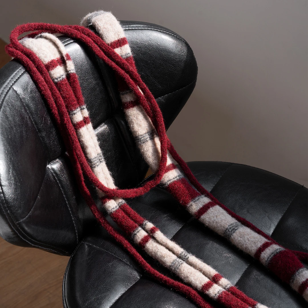 疯帽子 韩系围巾女时尚文艺拼色法棍细长条装饰小围脖 25年秋