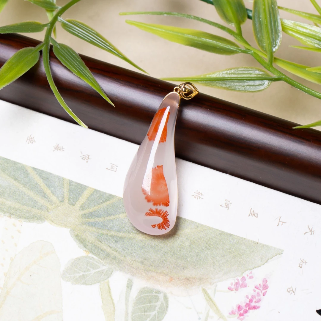 瓦西南红18K冰飘吊坠【承禧原矿】SH50-9155多样性其一