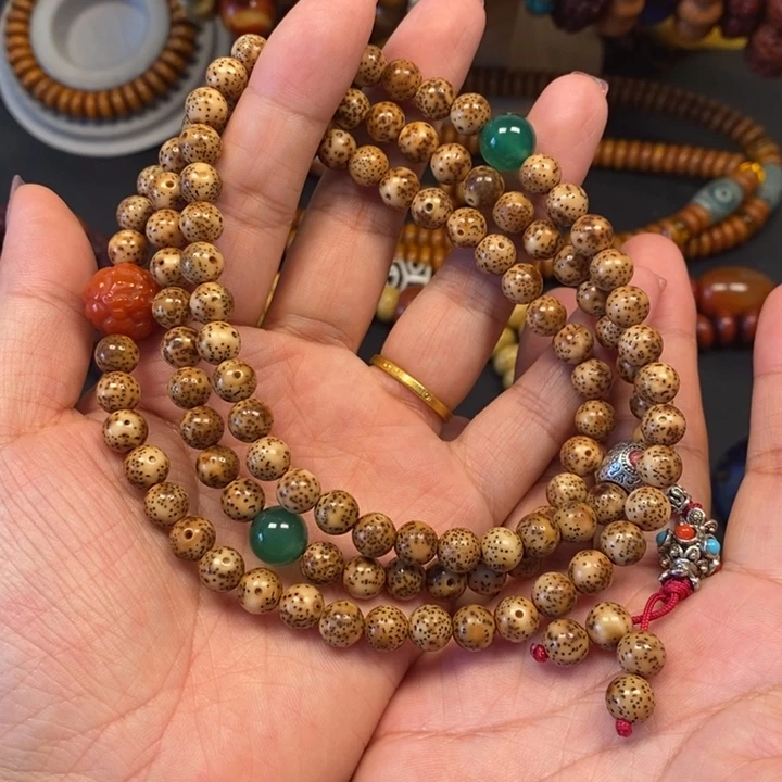 吊坠星月菩提虎皮玉华星月0.7