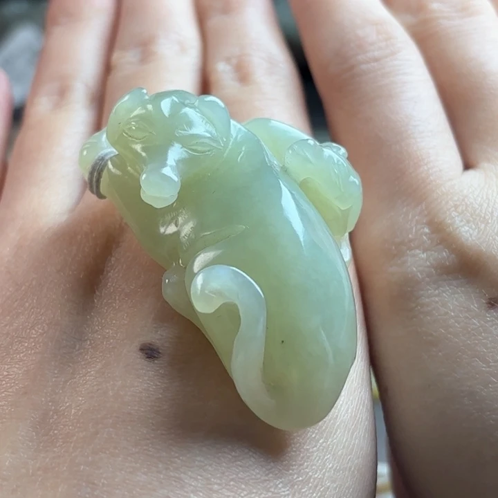 和田玉挂件未镶嵌翠****0