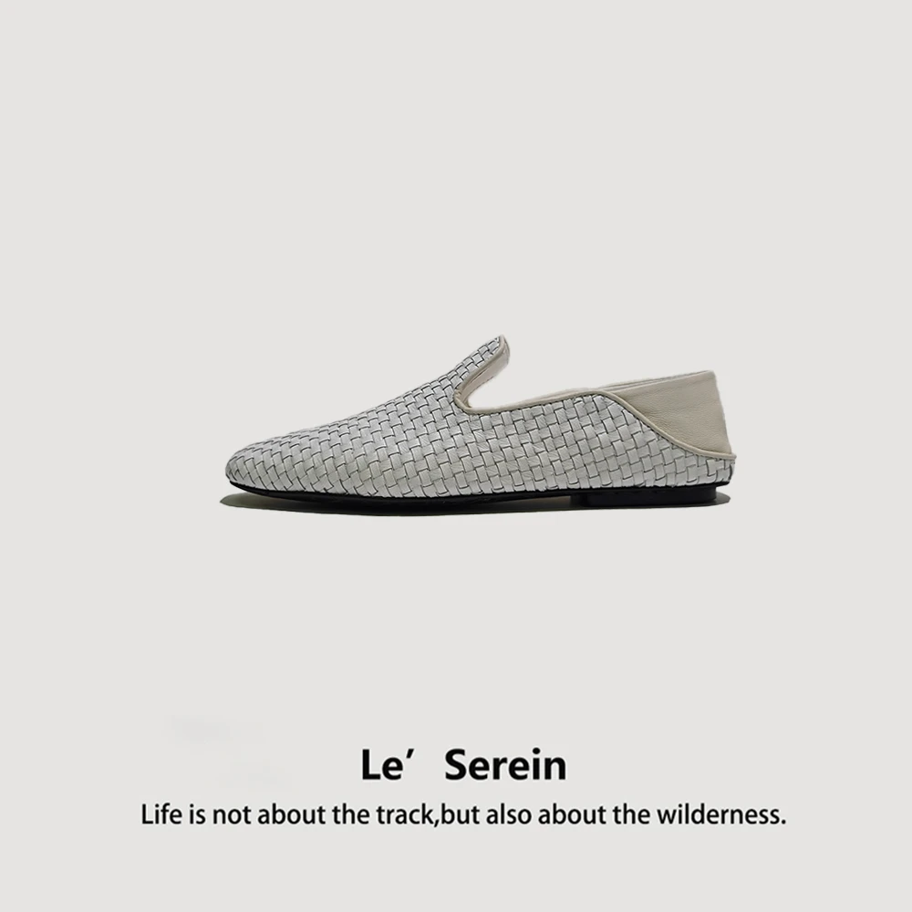Le' Serein【鹤羽】春季新款编织穆勒鞋单鞋25161