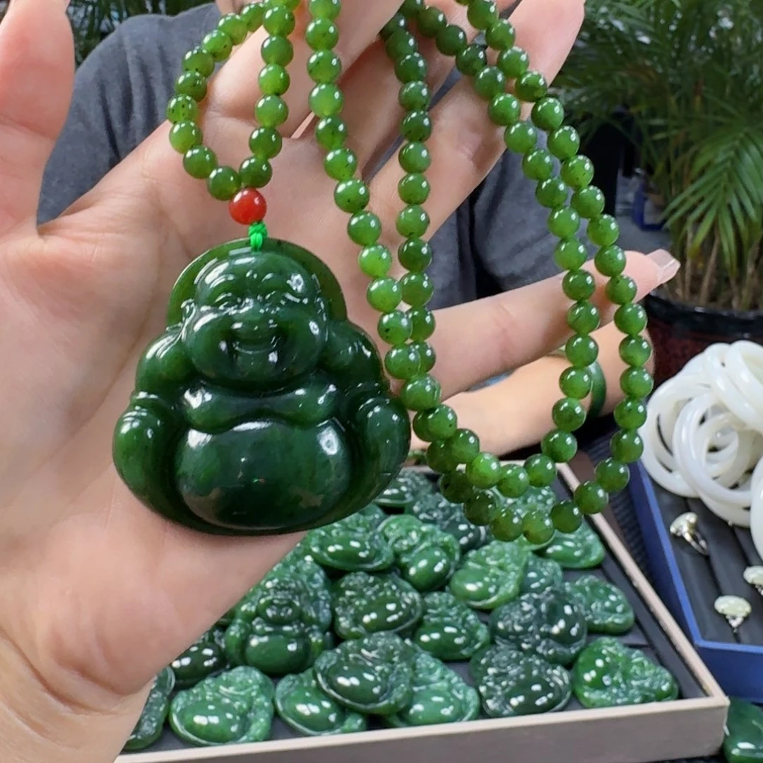 和田玉（碧玉）未镶嵌颈饰50