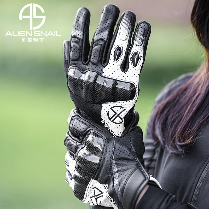 外星蜗牛T4手套碳纤维防摔男女夏季透气机车摩托车骑行装备
