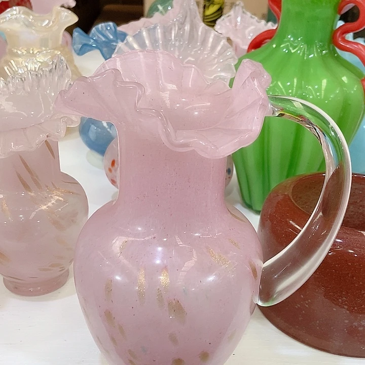 琉璃花瓶高度24厘米6厘米