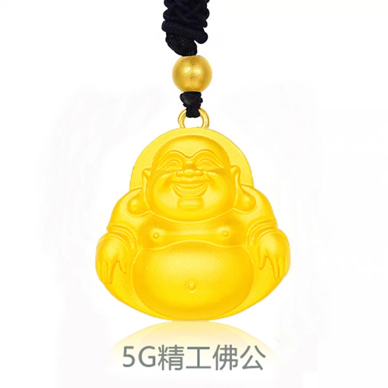 含金工艺品专柜同款 佛公项链  生日礼品古法工艺礼品赠送