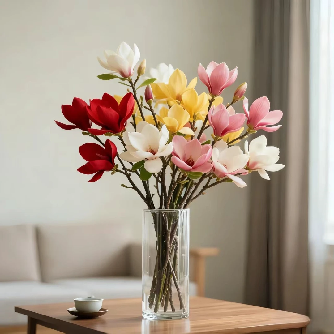 【遇水开花】精品鲜切玉兰枝室内客厅办公室内水培花卉绿植懒人好养