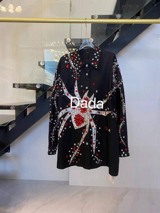 Dada设计师小众新款重工个性衬衣