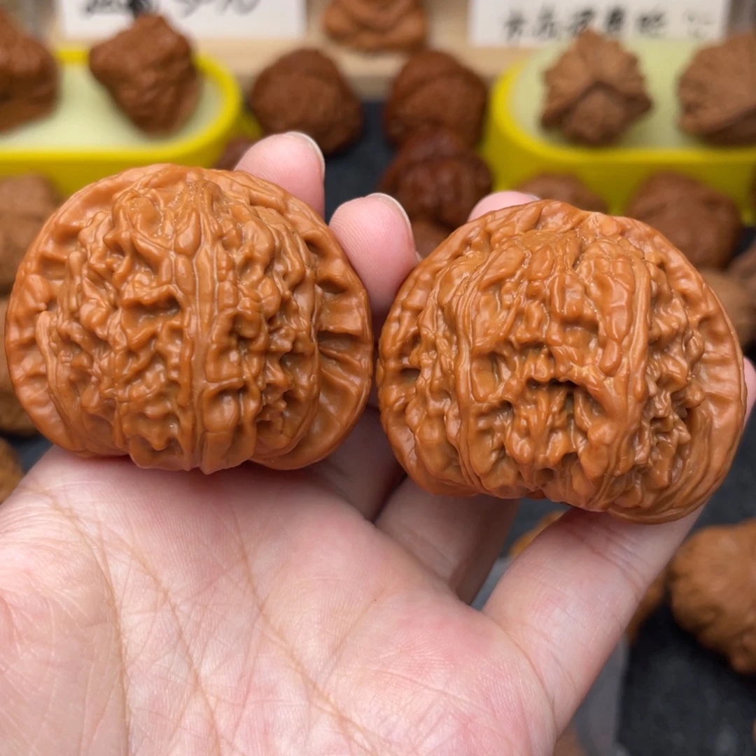 把件文玩核桃白狮子45