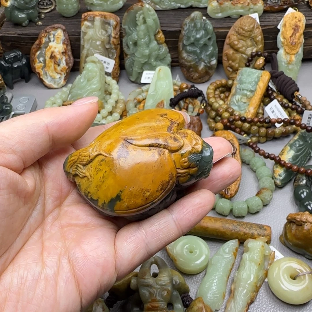 法***桐岫岩河磨玉（透闪石质玉）未镶嵌珠宝奇石