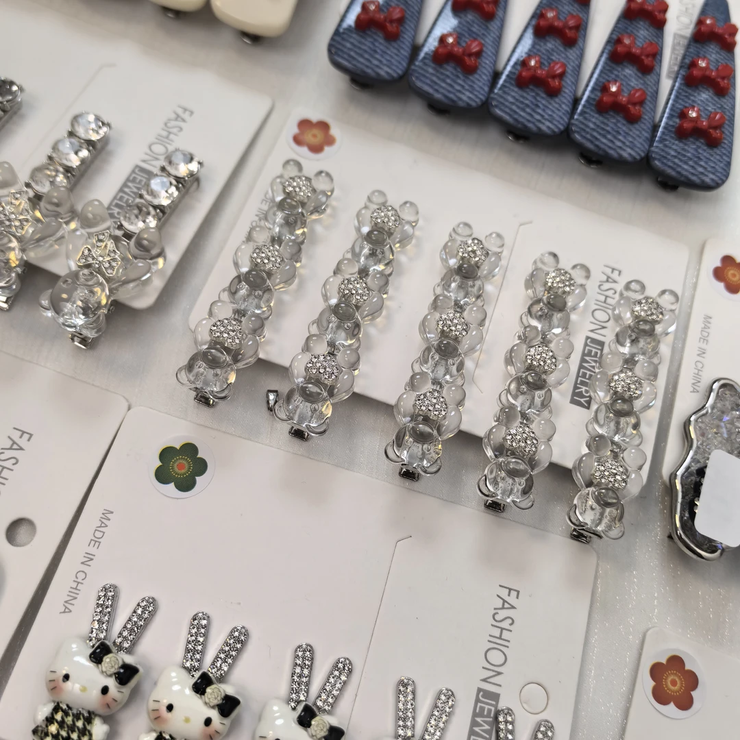 度假风一字夹女夹子日韩欧美原创设计新中式发夹