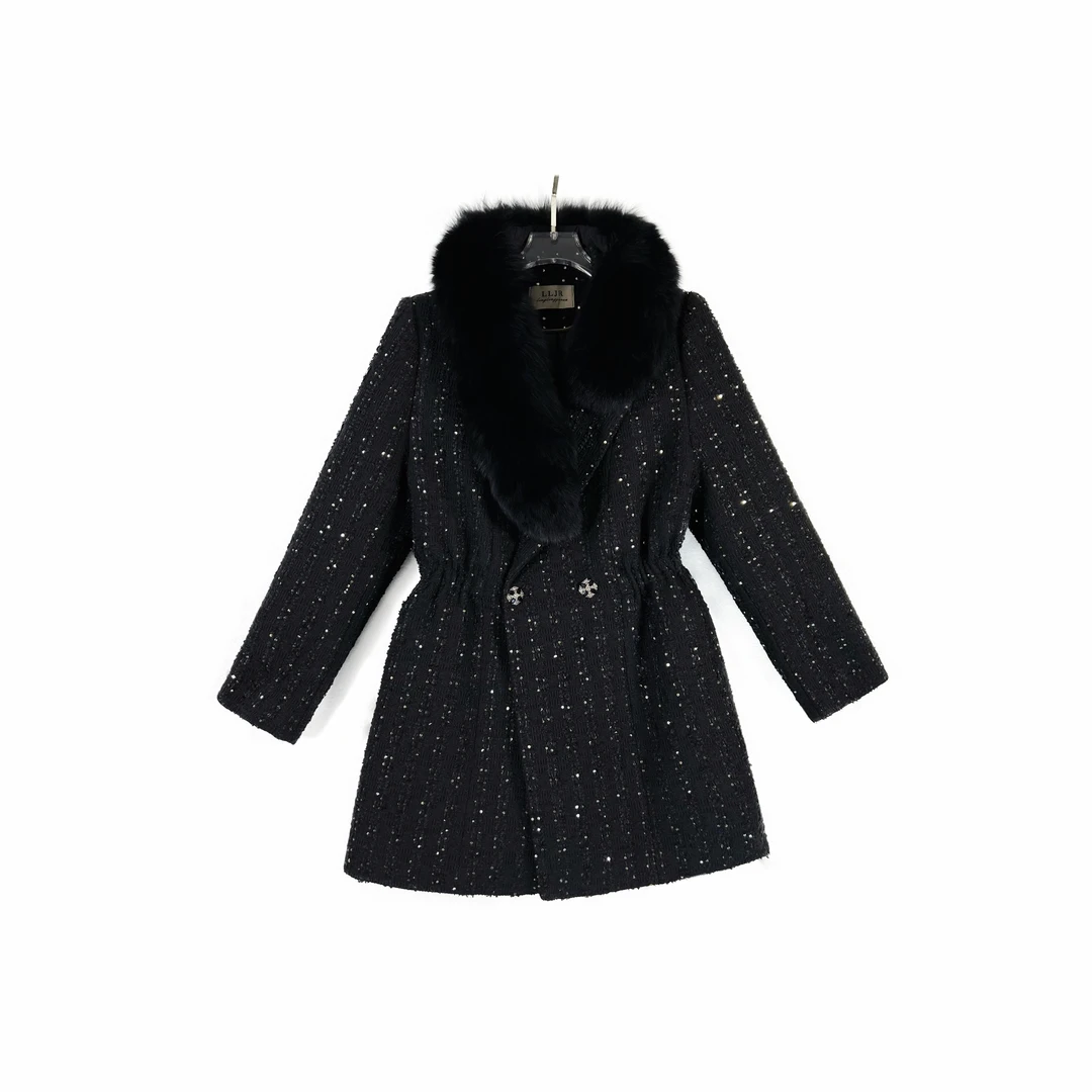 【徐叔心选】2024秋冬小香风加厚气质修身保暖外套L259J