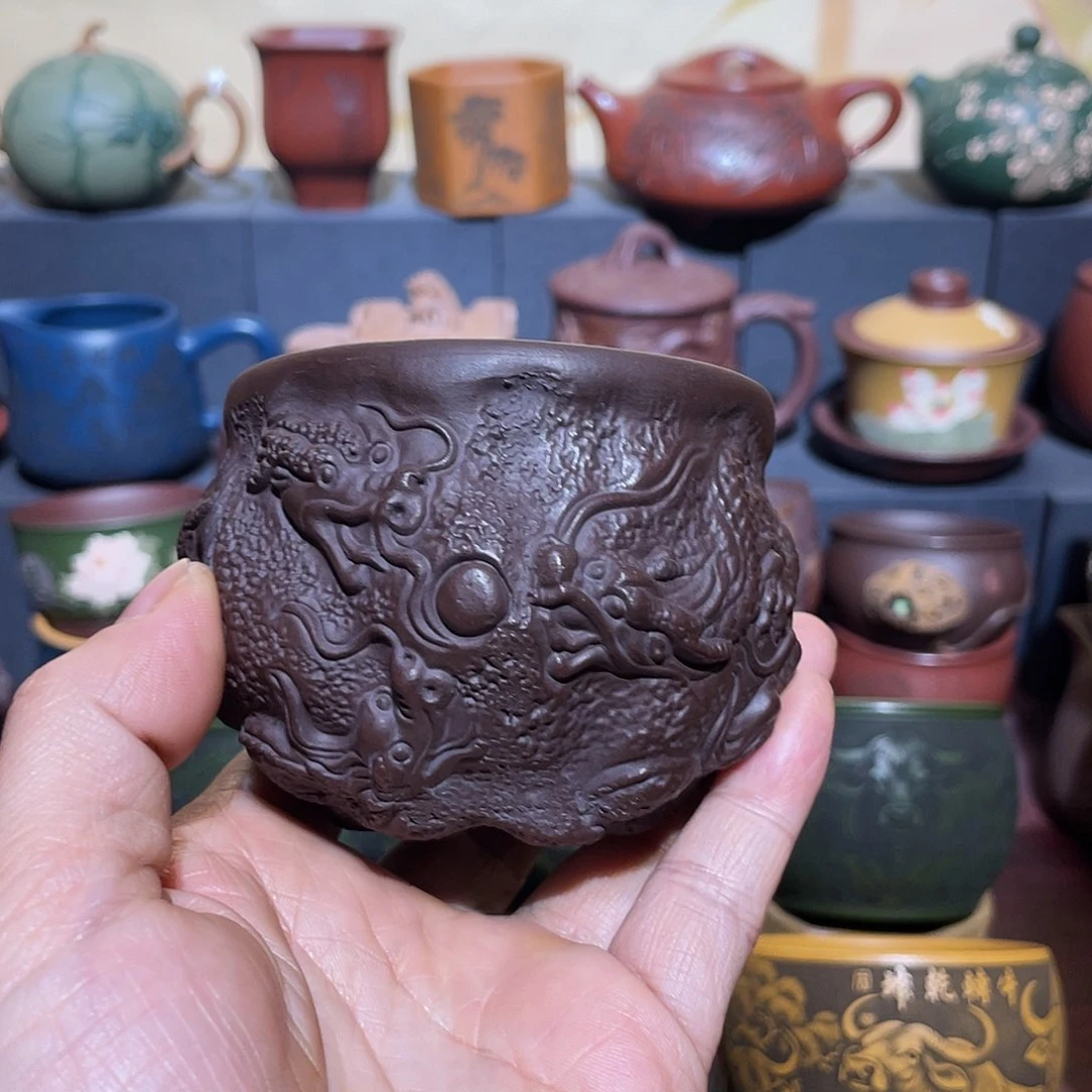 原矿紫砂手工主人杯