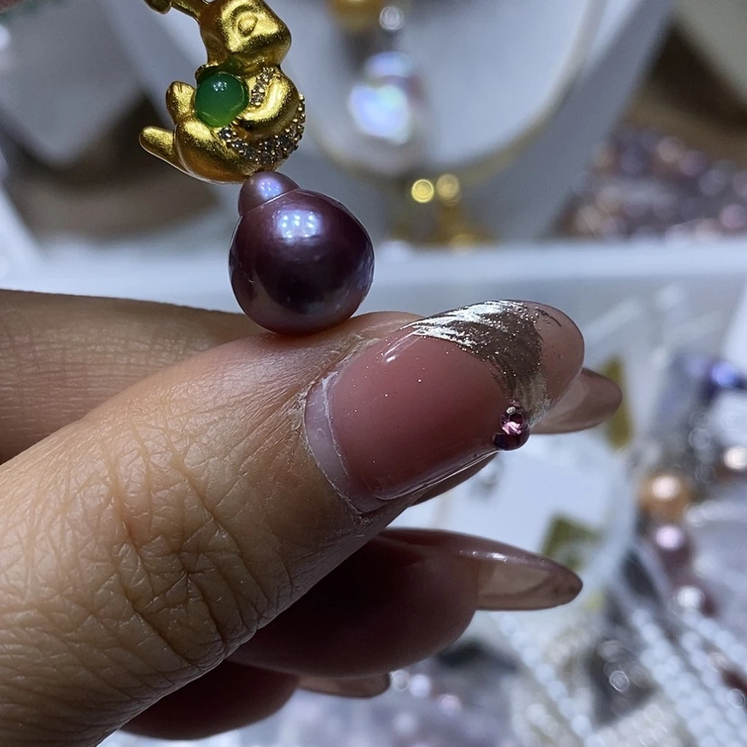 淡水珍珠耳钉未镶嵌