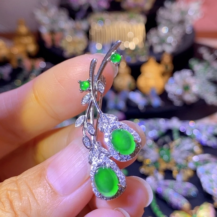 【闪购商品】翡翠挂件银S925镶嵌