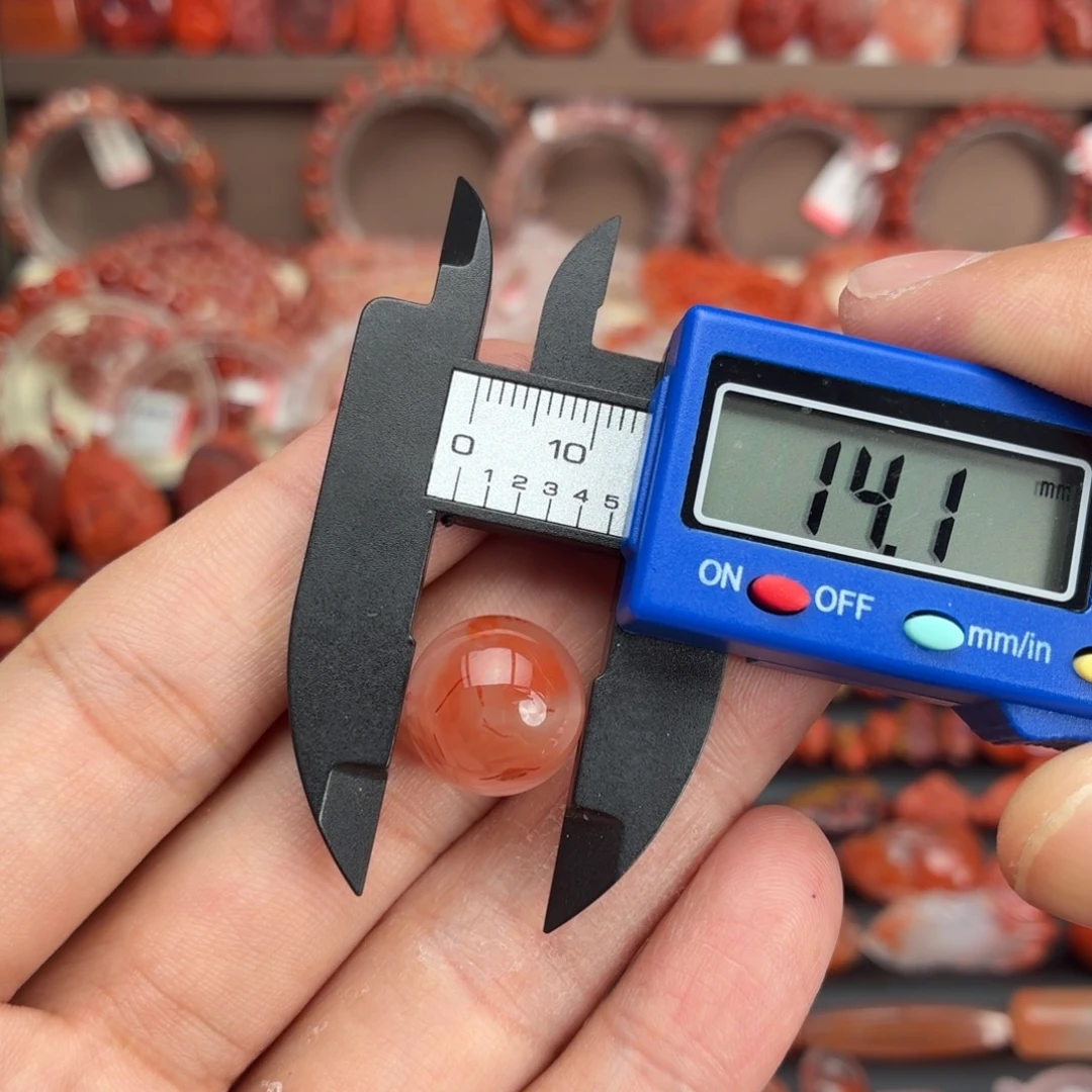 南红玛瑙未镶嵌颈饰14+单珠