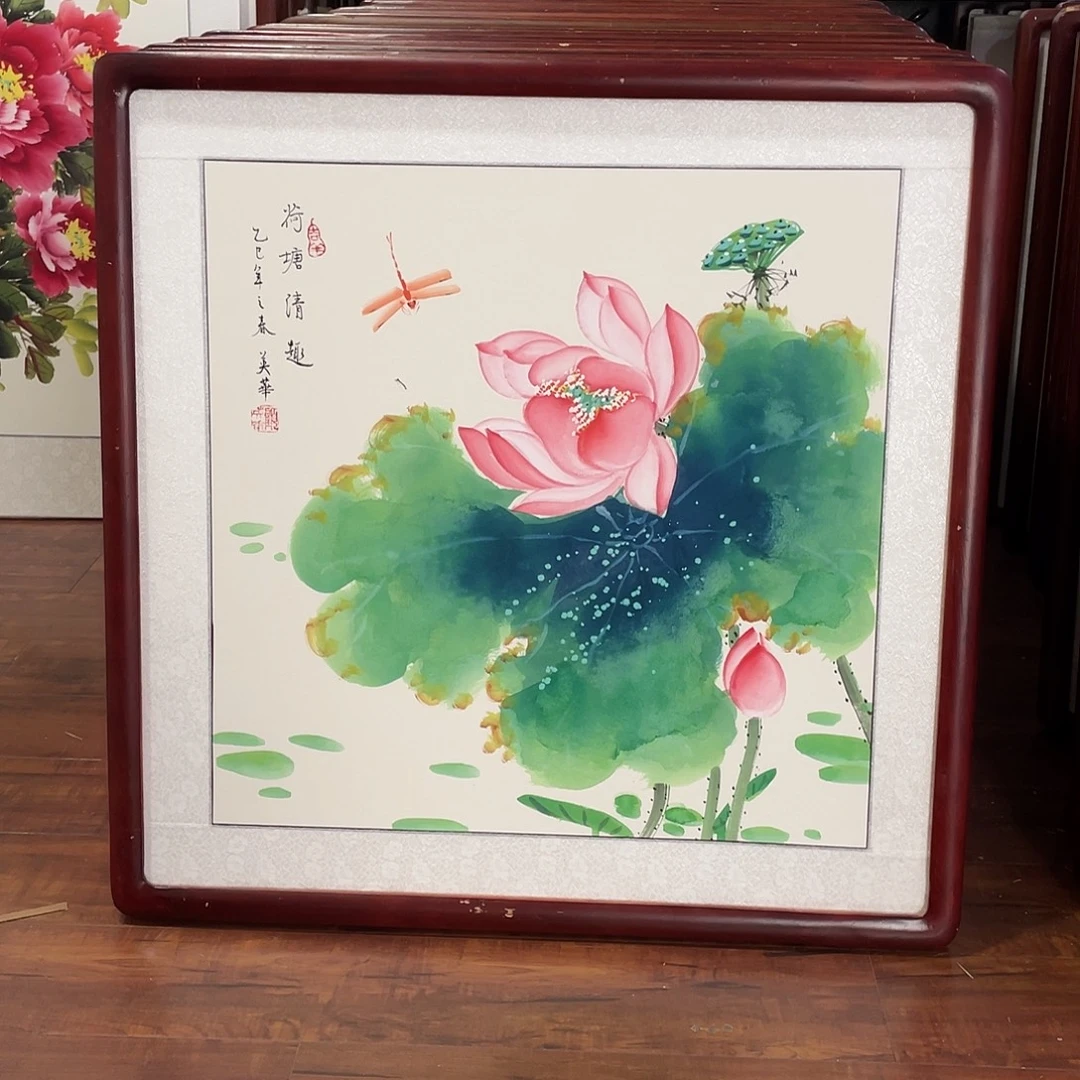 国画带框尺寸63*63厘米