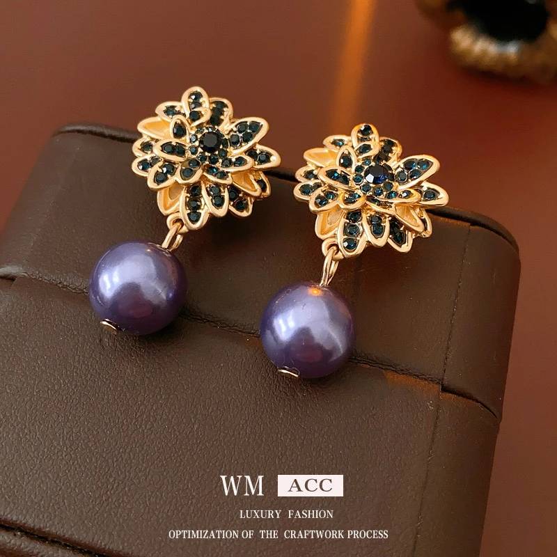 铜合金耳饰 气质轻奢时尚百搭复古优雅法式-628