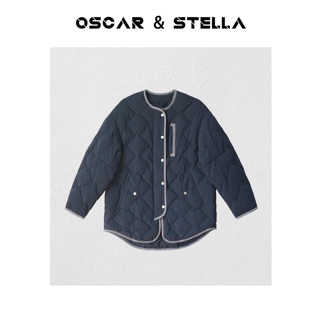 OSCAR&STELLA【苏黎世】冬季保暖鹅绒短款圆领休闲羽绒服320-8032