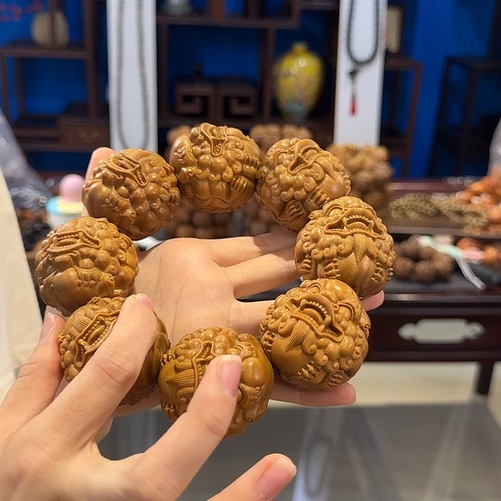 维腊木（绿檀）其他5.0 貔貅单圈八方招财