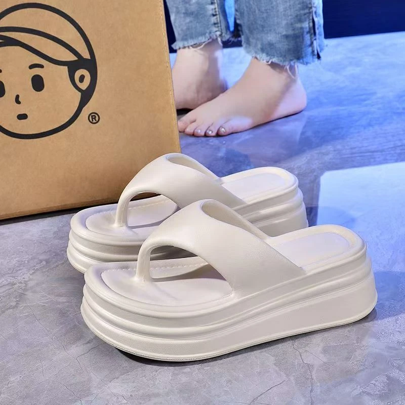 芊嘻嘻厚底增高人字拖防滑11-6989