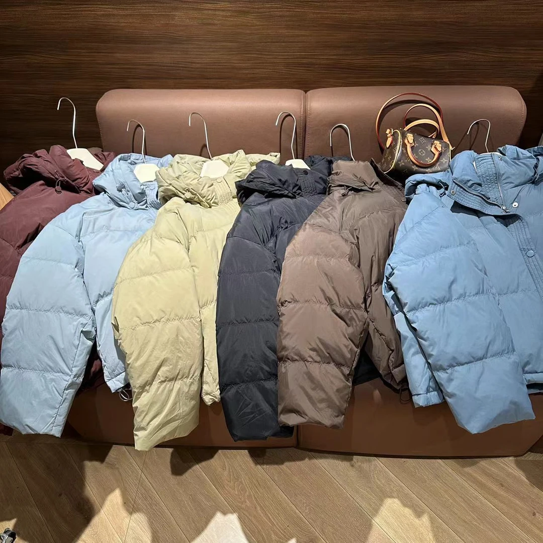 8色90绒韩系简约小面包 帽子领子全羽绒 衣长58 胸围140 充绒170g