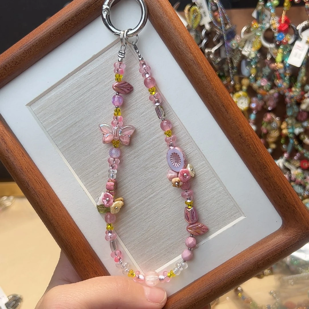 捷克琉璃手机件包挂件