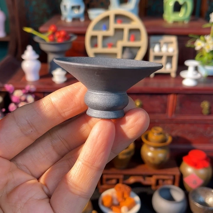 摆件微陶老王迷你花瓶