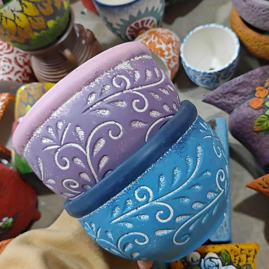 红陶吸水透气的白陶花盆凑满12发货