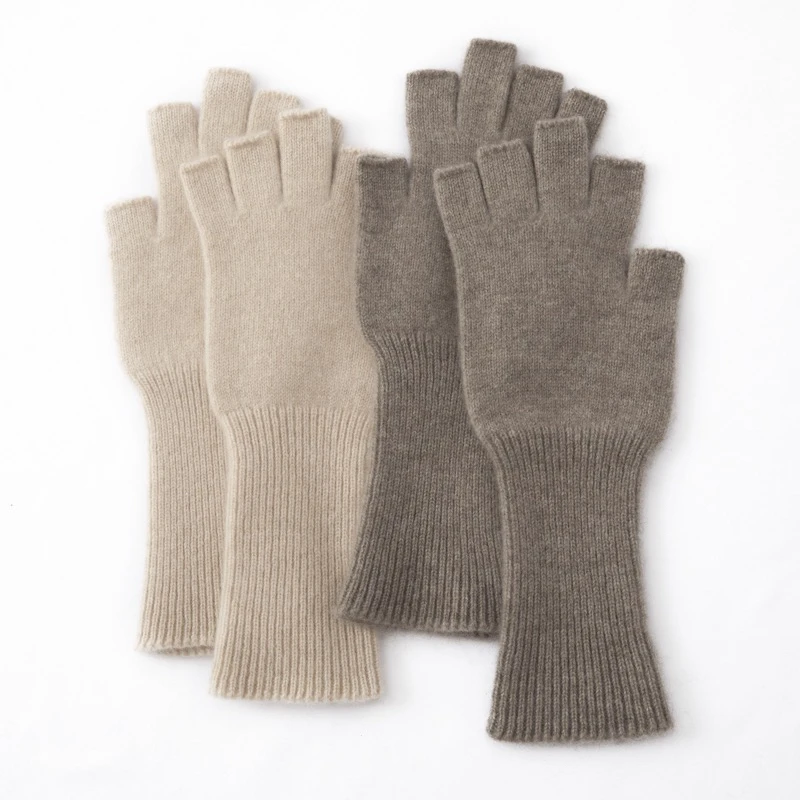 漏指护腕羊绒手套 zz s21