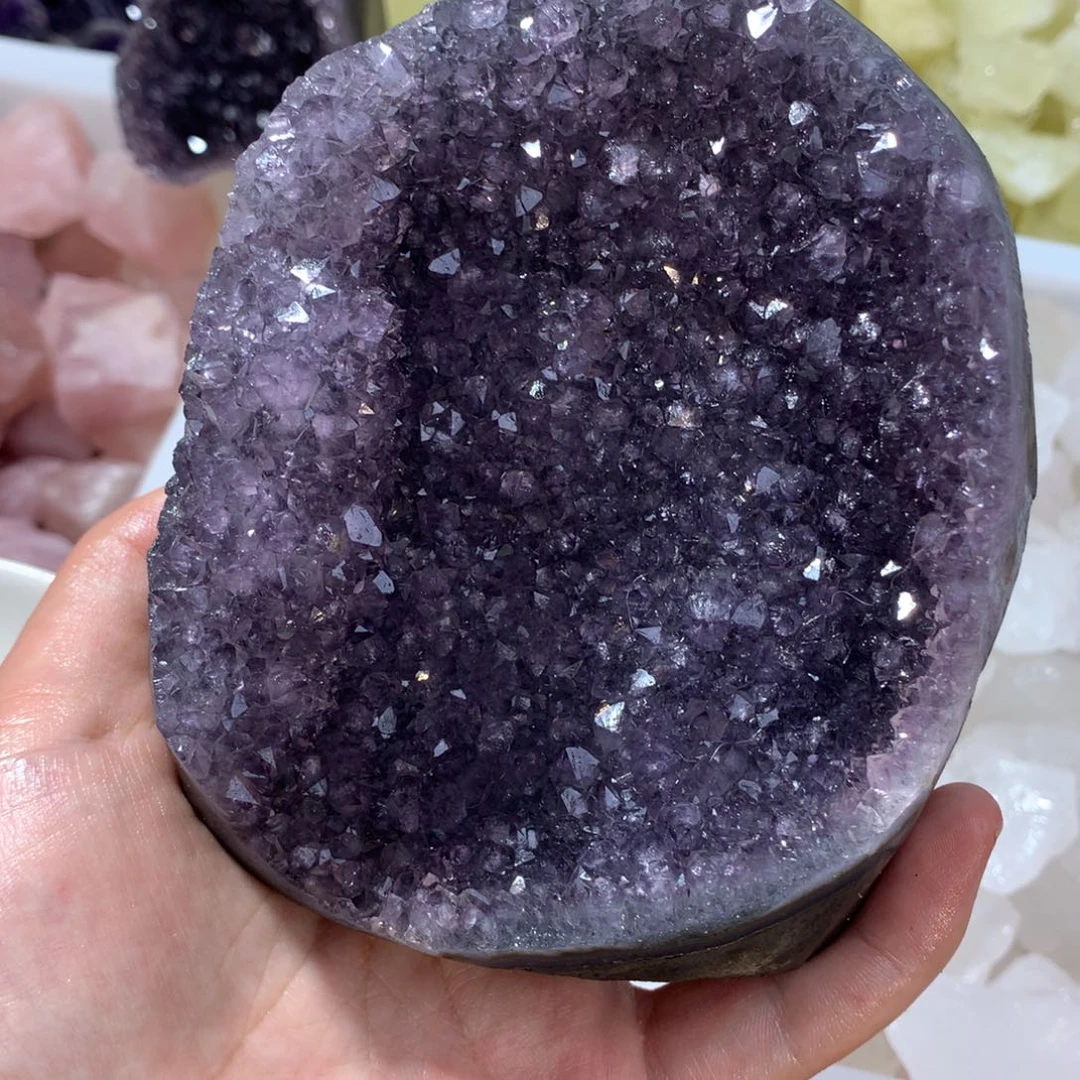 甜***桃未镶嵌珠宝半成品水晶天然