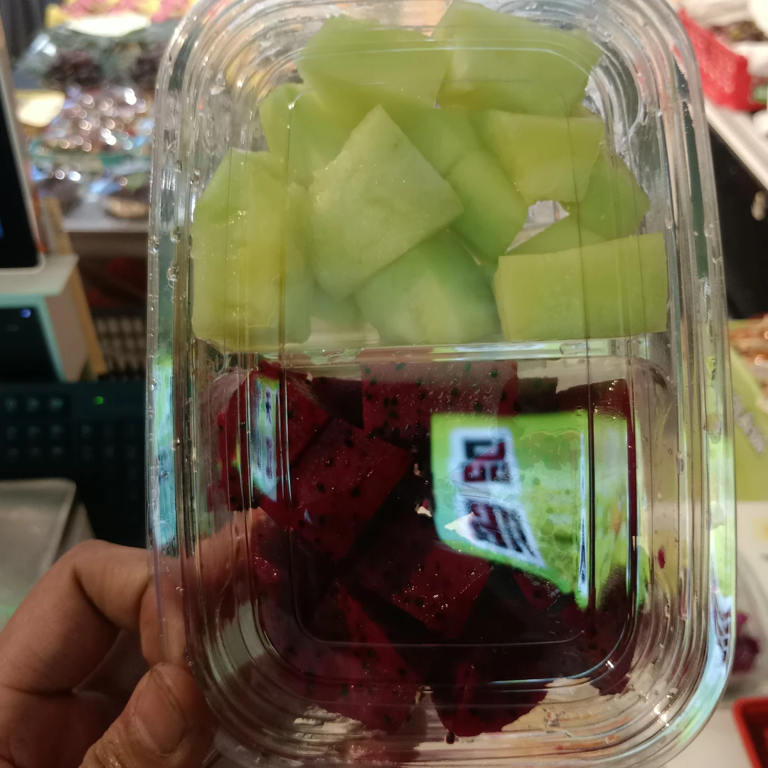 网纹瓜火龙果双拼350g