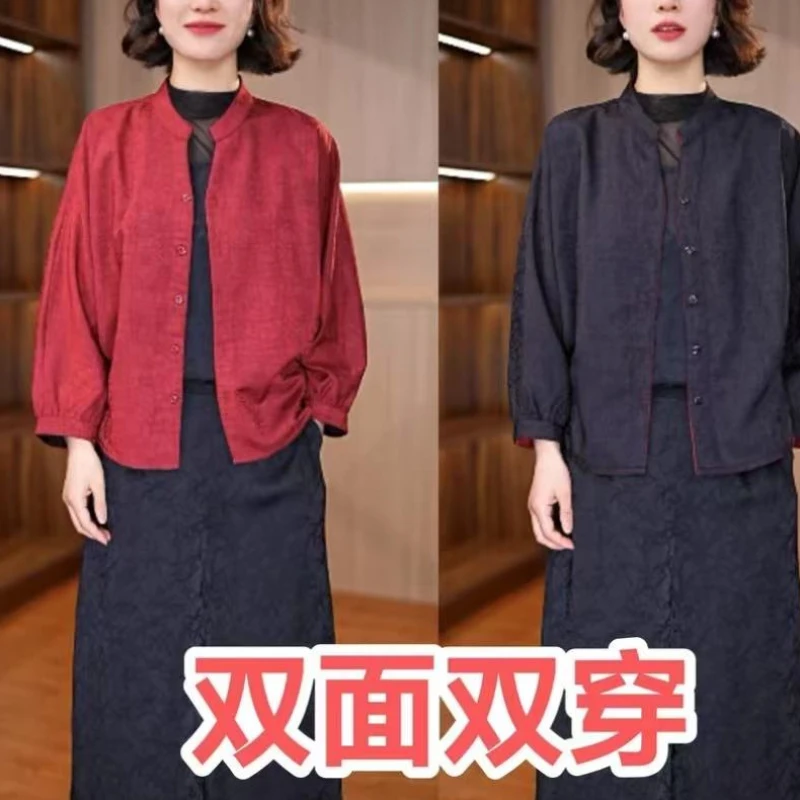 0088-45新款女士双面穿上衣外套