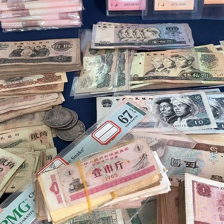 退市老钱币 流通品  粮票100张