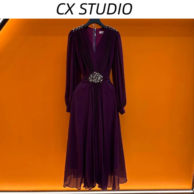 XH编码50 经典收腰轻奢气质时尚春夏季连衣裙(定制女装）TG149