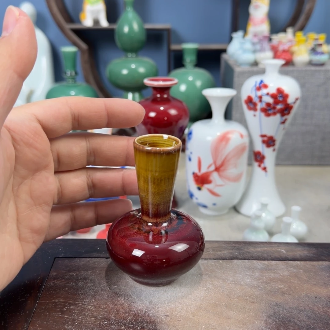 陶瓷手工小花器摆件