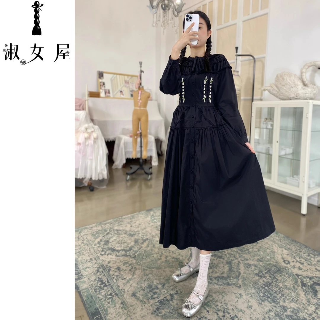 淑女屋官方旗舰店秘密花园。少女连衣裙⑥号纯棉优雅绝美高级