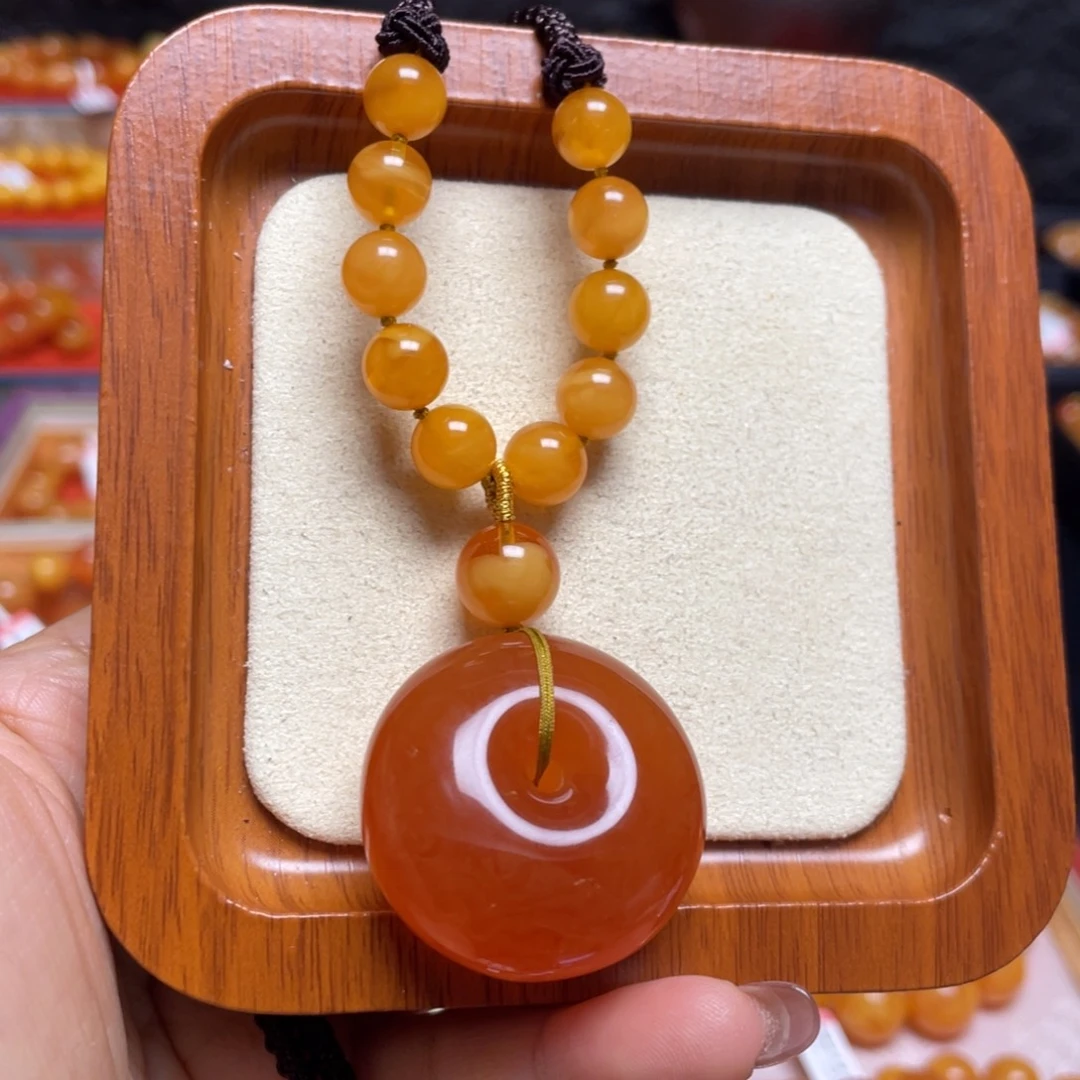 蜜蜡颈饰未镶嵌项链