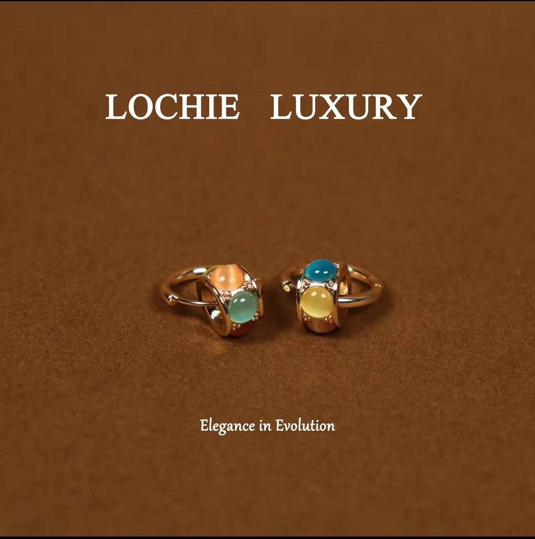 铜合金耳饰 11211-法★【鎏金溢彩】春Dipei限定 爱丽丝 耳扣