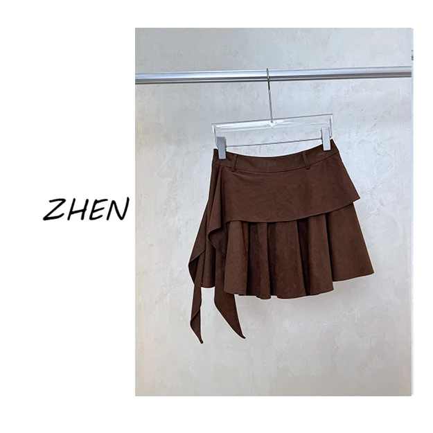 【ZHEN】25Y00335 2025新款半裙显瘦遮肉小众设计款