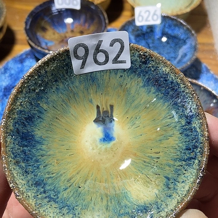茶盏龙窑柴烧柴烧落灰