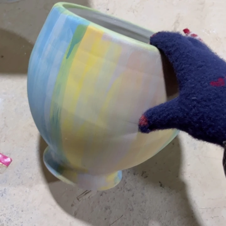 瓷片口18高22 瑕景德镇陶瓷