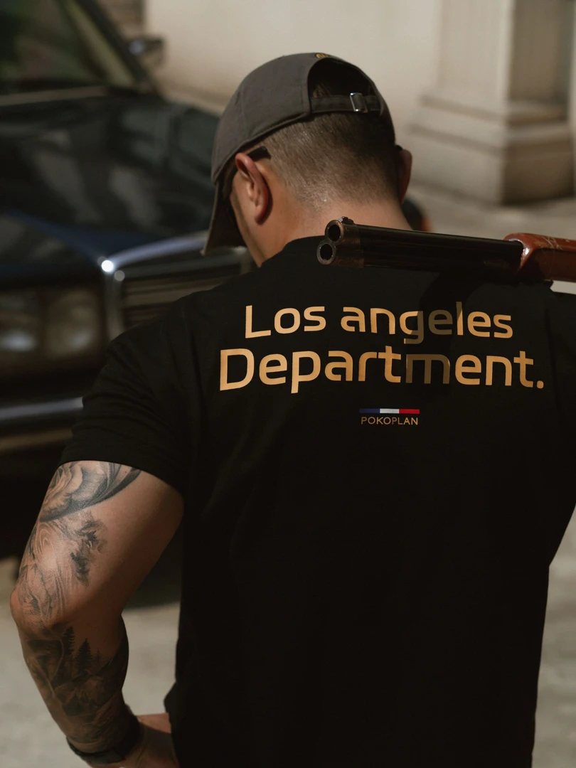 【破壳计划】“LAPD"美式警风凉感速干吸湿排汗小领口正肩收袖口T恤