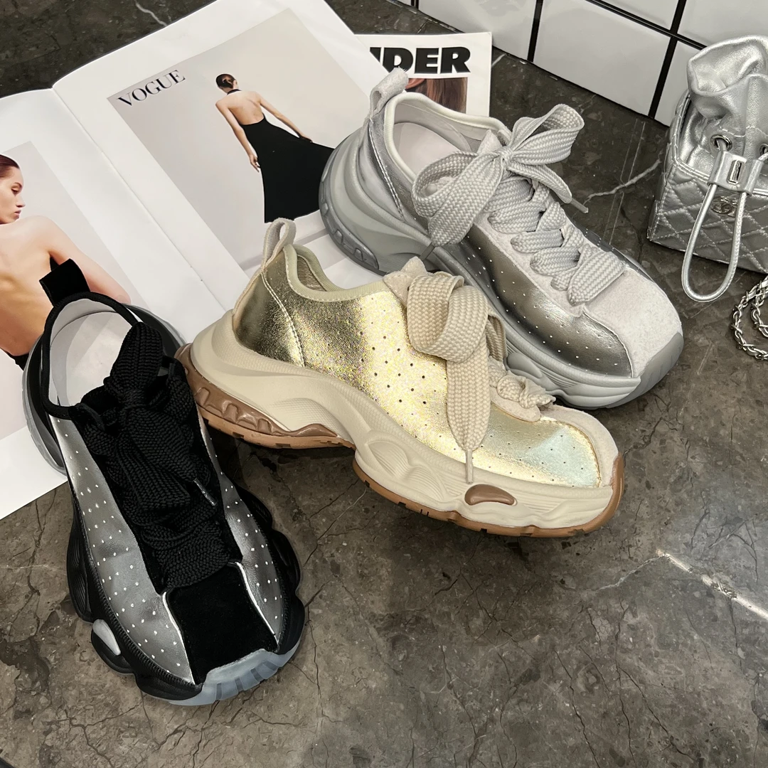 小小苏√√3.0老爹鞋系带透气鞋子时尚沙丘皮部落风度假风;EQX55492